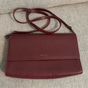 Matt & Nat Burgundy Crossbody Bag